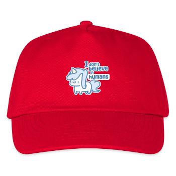 Whimsical Unicorn  - Kids’ Baseball Cap - red - Front