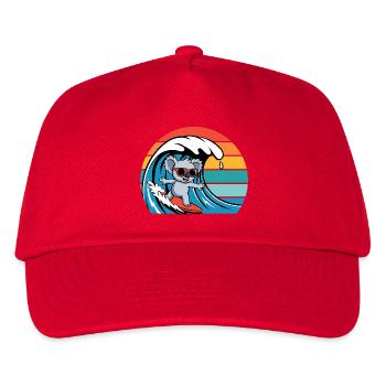 Koala Bear With Sunglasses Retro Surfers Koala - Kids’ Baseball Cap - red - Front