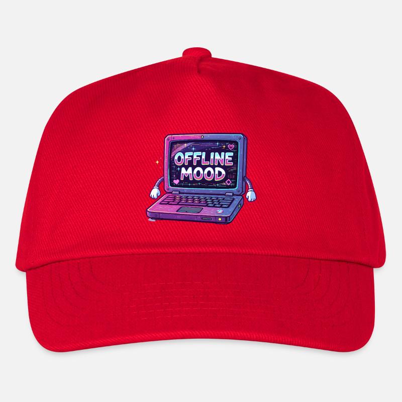 Y2K Retro – Offline Mood - Kinder Basecap - Rot