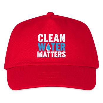 Funny Water Treatment Plant Operator & Wastewater - Kids’ Baseball Cap - red - Front