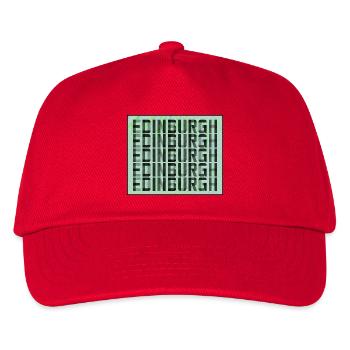 Edinburgh Grid Muster - Kinder Basecap - Rot - Vorne