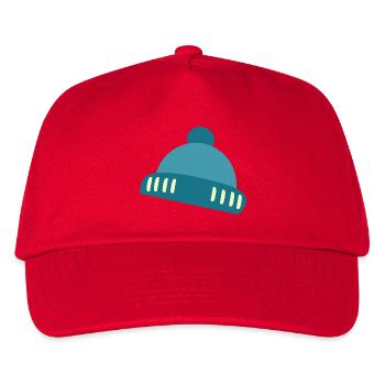 Bonnet bleu motif d’accent - Casquette de baseball Enfant - rouge - Devant