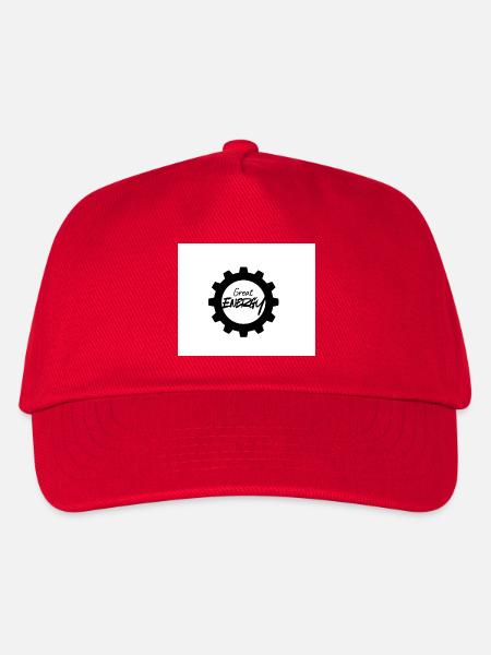 Große Energie Gear Muster - Kinder Basecap - Rot