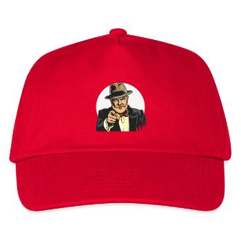 Vintage Gangster Index Finger (I want you!) - Kids’ Baseball Cap - red - Front