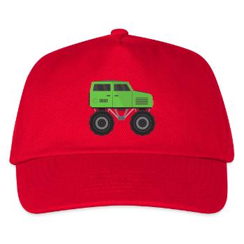 Monstertruck - Kinder Basecap - Rot - Vorne