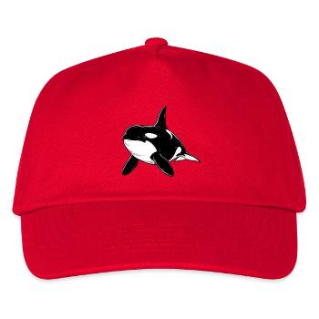 Killer whale - Kids’ Baseball Cap - red - Front
