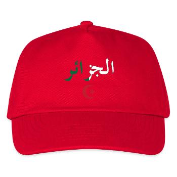 Algerien BZ-Flagge - Kinder Basecap - Rot - Vorne