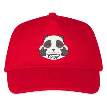 Sweet Friday Panda - Kids’ Baseball Cap - red - Front