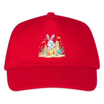 Un lapin d’été dans la basse à sable - Casquette de baseball Enfant - rouge - Devant