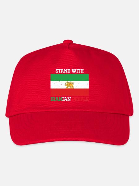 Stand mit dem iranischen Volksemblem - Kinder Basecap - Rot