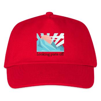 Ich schaue völlig aus dem Gleichgewicht - Kinder Basecap - Rot - Vorne