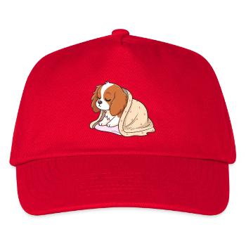 Sleeper puppy under cover - Kids’ Baseball Cap - red - Front