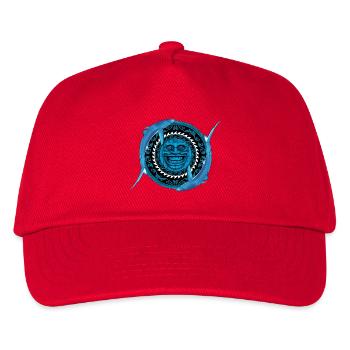 Blauhai Tiki - Kinder Basecap - Rot - Vorne