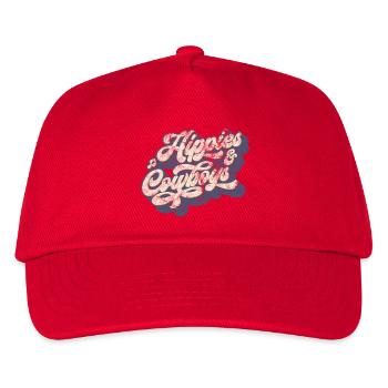For the Hippies & the Cowboys - Kids’ Baseball Cap - red - Front