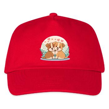 Dog friendship - Kids’ Baseball Cap - red - Front