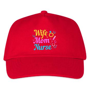 Nursing Nurse Hospital Gift - Kids’ Baseball Cap - red - Front