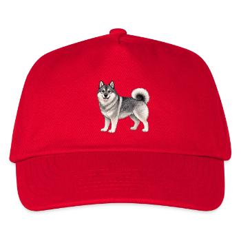 Friendly Norsk Elghund - Kids’ Baseball Cap - red - Front