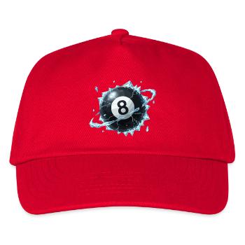 Eisiger 8-Ball Bruch - Kinder Basecap - Rot - Vorne