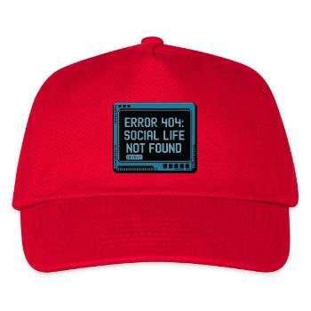 Retro 404: Social life is lacking - Kids’ Baseball Cap - red - Front