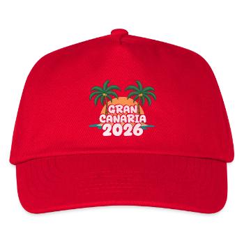 Gran Canaria 2026 - Kinder Basecap - Rot - Vorne
