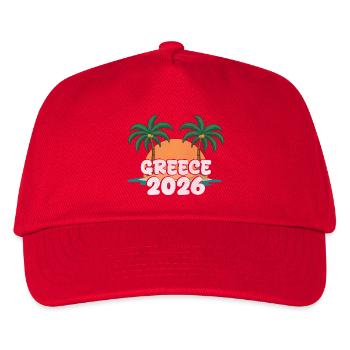 Greece 2026 - Kids’ Baseball Cap - red - Front