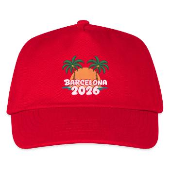 Barcelona 2026 - Kids’ Baseball Cap - red - Front