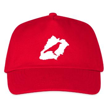 Kiersper Rauk with Stadtsillhouette white - Kids’ Baseball Cap - red - Front
