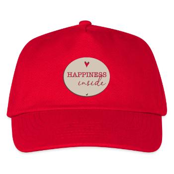 Inschrift mit Herz Abbildung - Kinder Basecap - Rot - Vorne