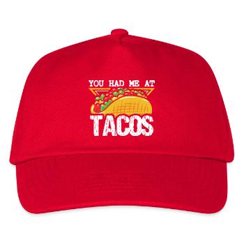 you had me at tacos taco lovers taco - Kids’ Baseball Cap - red - Front