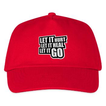 Let It Hurt Let It Heal Let It Go Inspirational - Kids’ Baseball Cap - red - Front