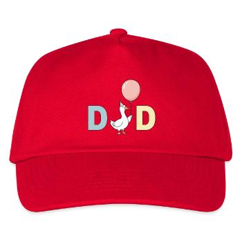 Duck with Balloon Dad - Kids’ Baseball Cap - red - Front