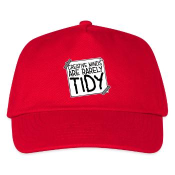 Creative Minds Are Rarely Tidy Funny Creative Logo - Kids’ Baseball Cap - red - Front