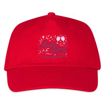 Mädelsabend Glow – Wir bleiben Jung - Kinder Basecap - Rot - Vorne