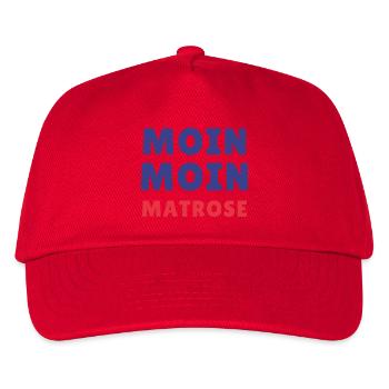 Moin Moin Sailor Typo Design - Kids’ Baseball Cap - red - Front