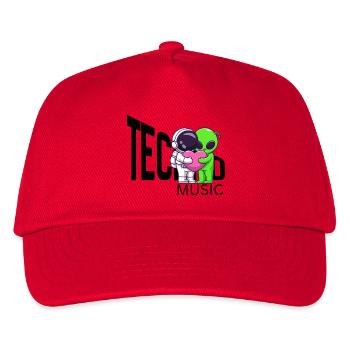 Cosmic Hug: Alien and Astronaut - Kids’ Baseball Cap - red - Front