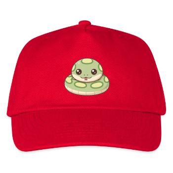 Anakonda Schlange - Kinder Basecap - Rot - Vorne