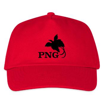 Papua New Guinea - Kinder Basecap - Rot - Vorne