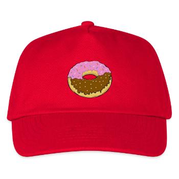 Donut - Kinder Basecap - Rot - Vorne