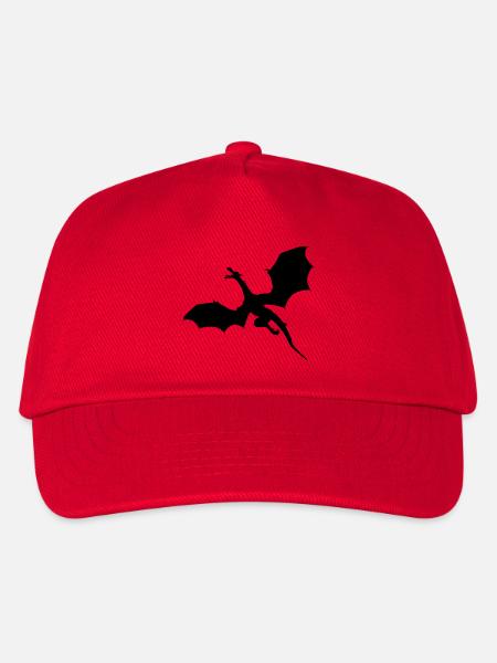Fliegender Drache - Kinder Basecap - Rot