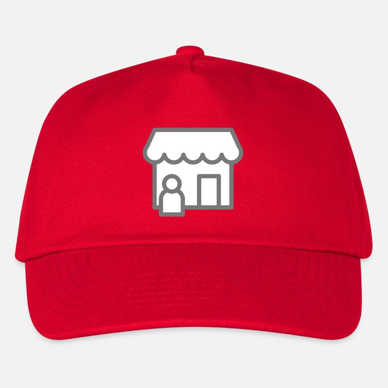 shop Einkaufsladen - Kinder Basecap - Rot