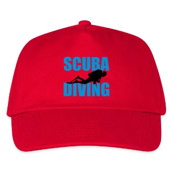 Scuba Diving - Kinder Basecap - Rot - Vorne