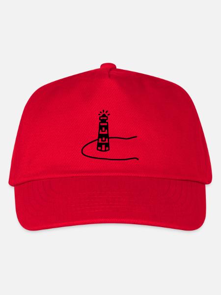 Lighthouse island - Kids’ Baseball Cap - red