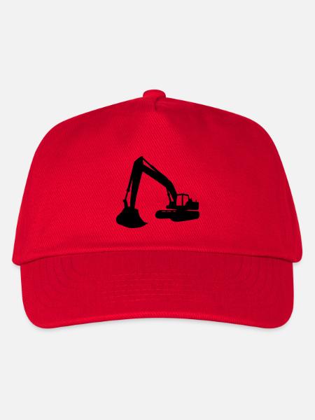 Bagger - Kinder Basecap - Rot