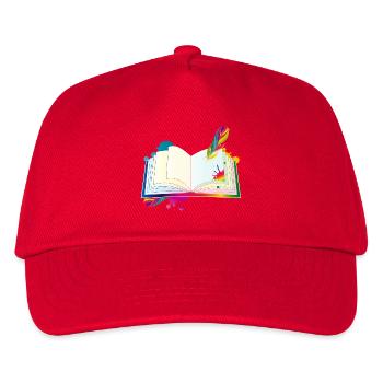 journal hétéroclite avec plume et blobs - Casquette de baseball Enfant - rouge - Devant