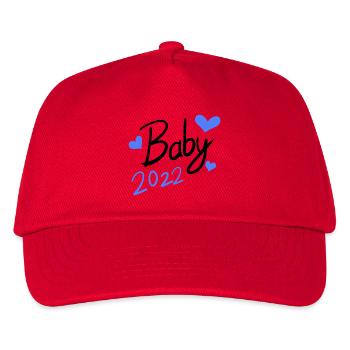 Baby 2022 - Neugeborenes 2022 - Kinder Basecap - Rot - Vorne