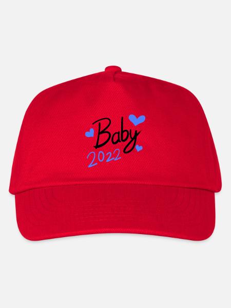 Baby 2022 - Neugeborenes 2022 - Kinder Basecap - Rot