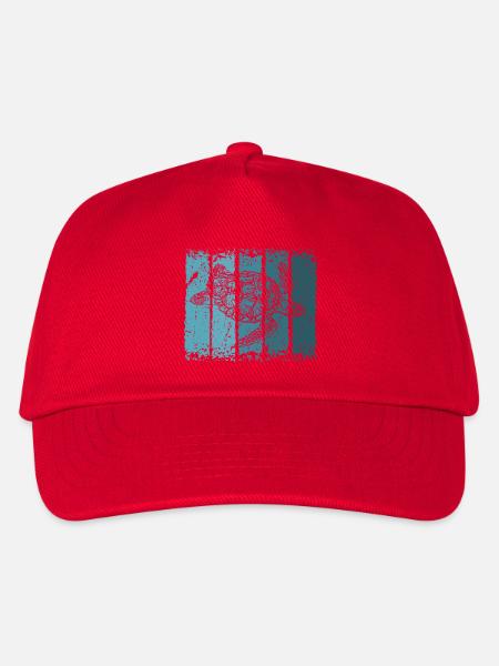 Schildkröte - Kinder Basecap - Rot