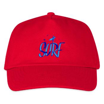 Surfen, Surfen, Surfen - Kinder Basecap - Rot - Vorne