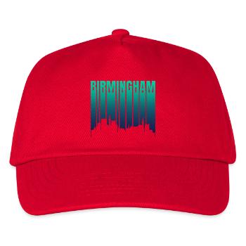 Birmingham Skyline Gradient - Kinder Basecap - Rot - Vorne