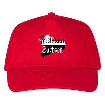 État libre de Saxe noir et blanc - Casquette de baseball Enfant - rouge - Devant
